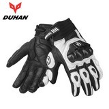 Motorcycle Knight Outdoor Sports Gloves Motocross Off-Road Full Finger Goat Skin Leather Carbon Fiber